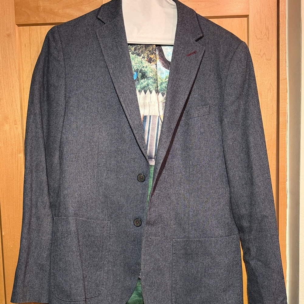 Ted Baker London Blue/Gray Blazer